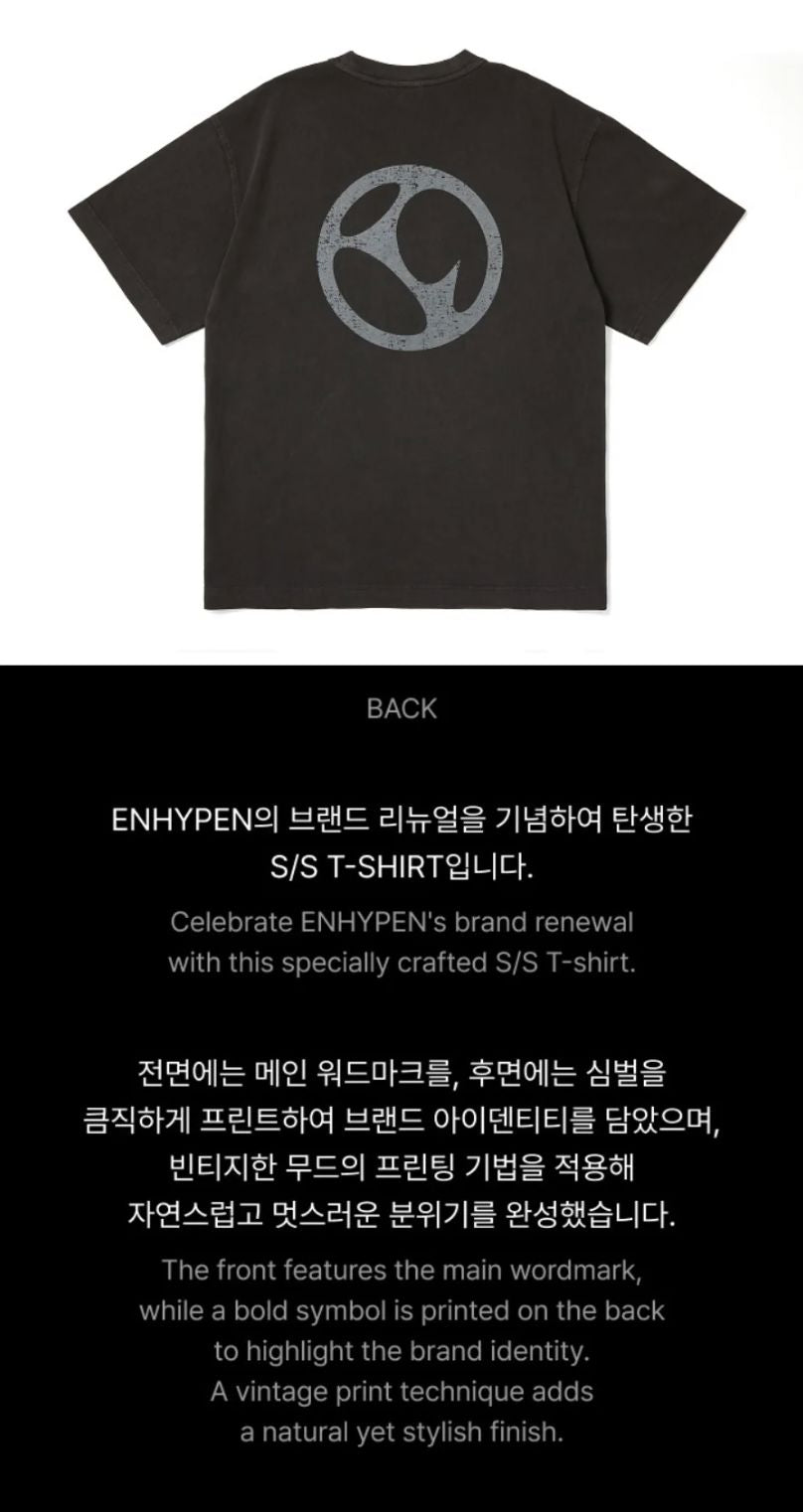 ENHYPEN - T-SHIRT (BRAND RENEWAL OFFICIAL MD) Nolae