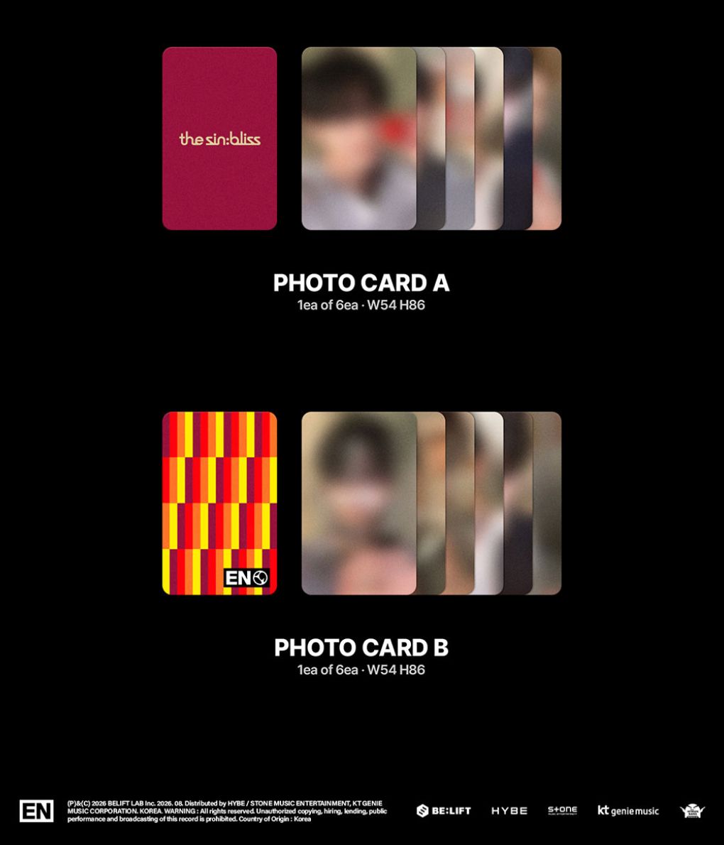 ENHYPEN - THE SIN: BLISS (SET) + Weverse Gift Nolae