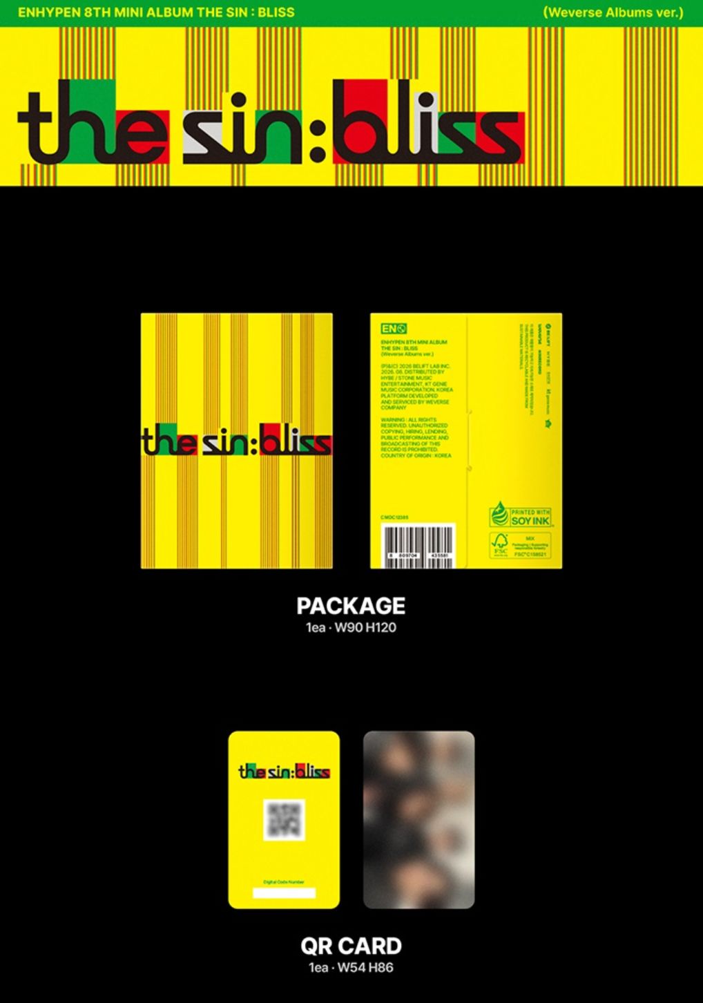 ENHYPEN - THE SIN: BLISS (WEVERSE ALBUMS VER.) Nolae