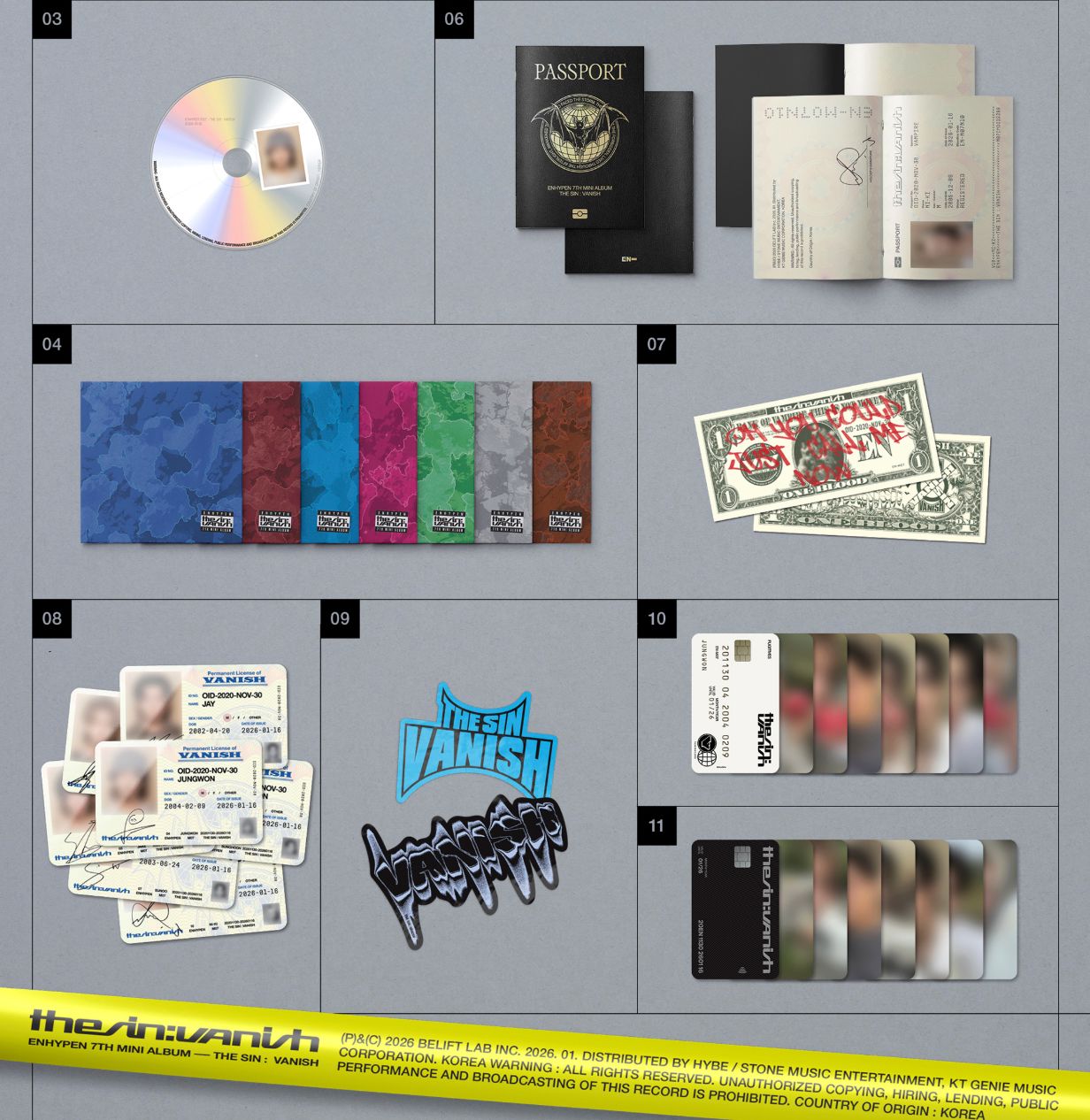 ENHYPEN - THE SIN: VANISH (FUGITIVES VER.) + Musickorea Gift