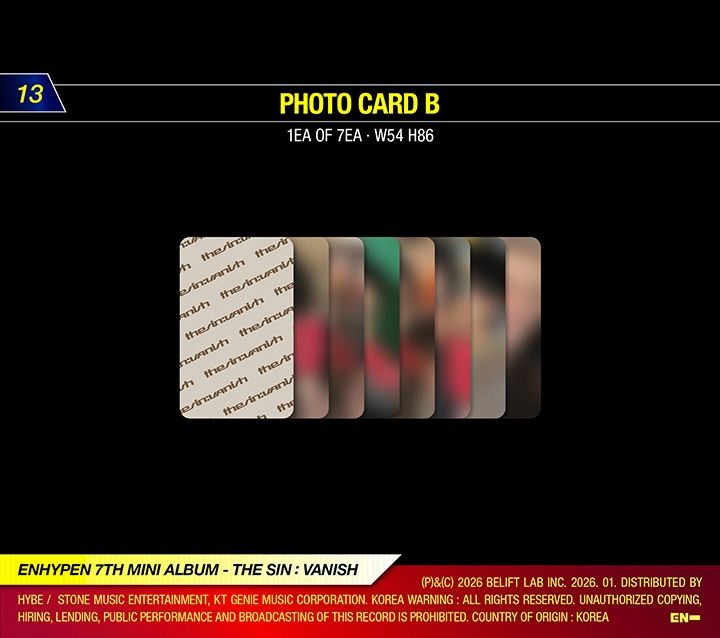 ENHYPEN - THE SIN: VANISH + Musickorea Gift