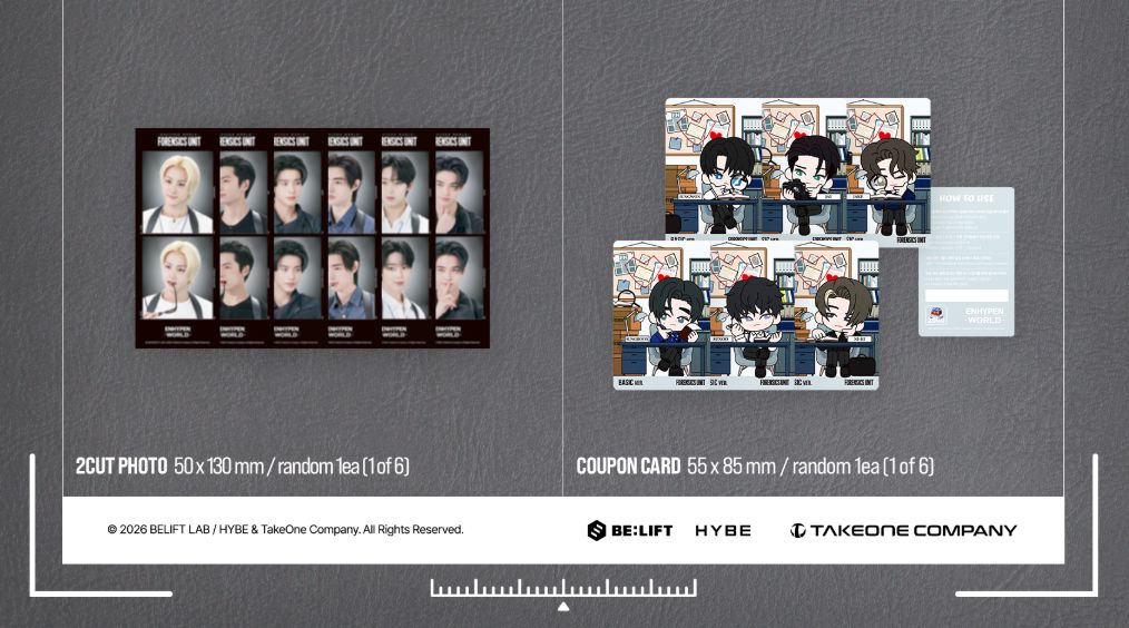 ENHYPEN - WORLD COUPON CARD COLLECTION (FORENSICS UNIT VER.) Nolae