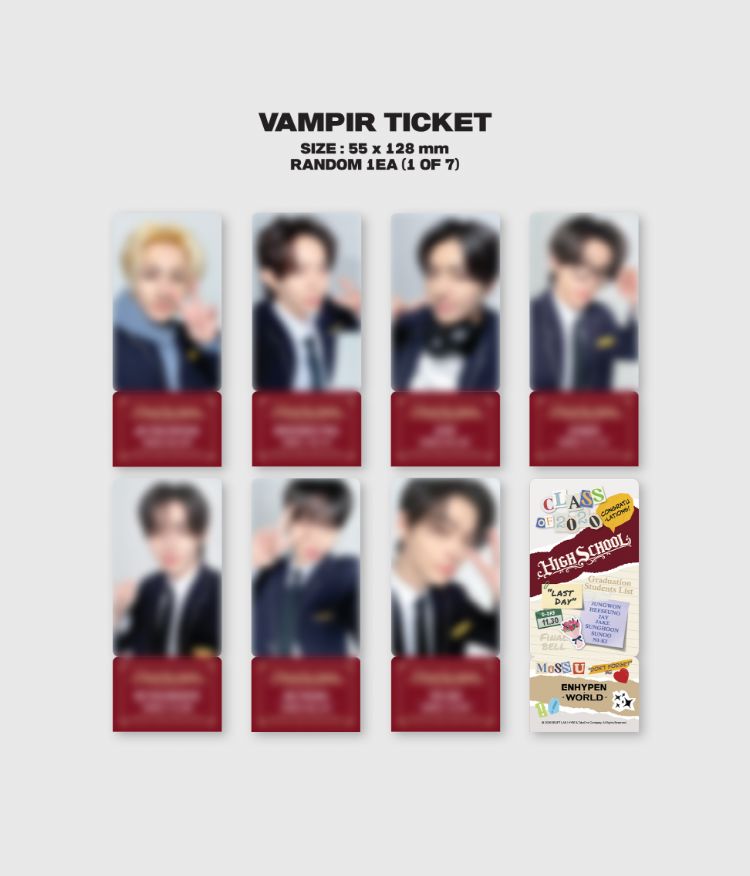 ENHYPEN - WORLD COUPON CARD COLLECTION (HIGH SCHOOL VER.) Nolae