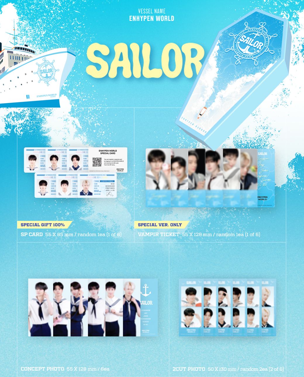 ENHYPEN - WORLD COUPON CARD COLLECTION (SAILOR VER.) Nolae
