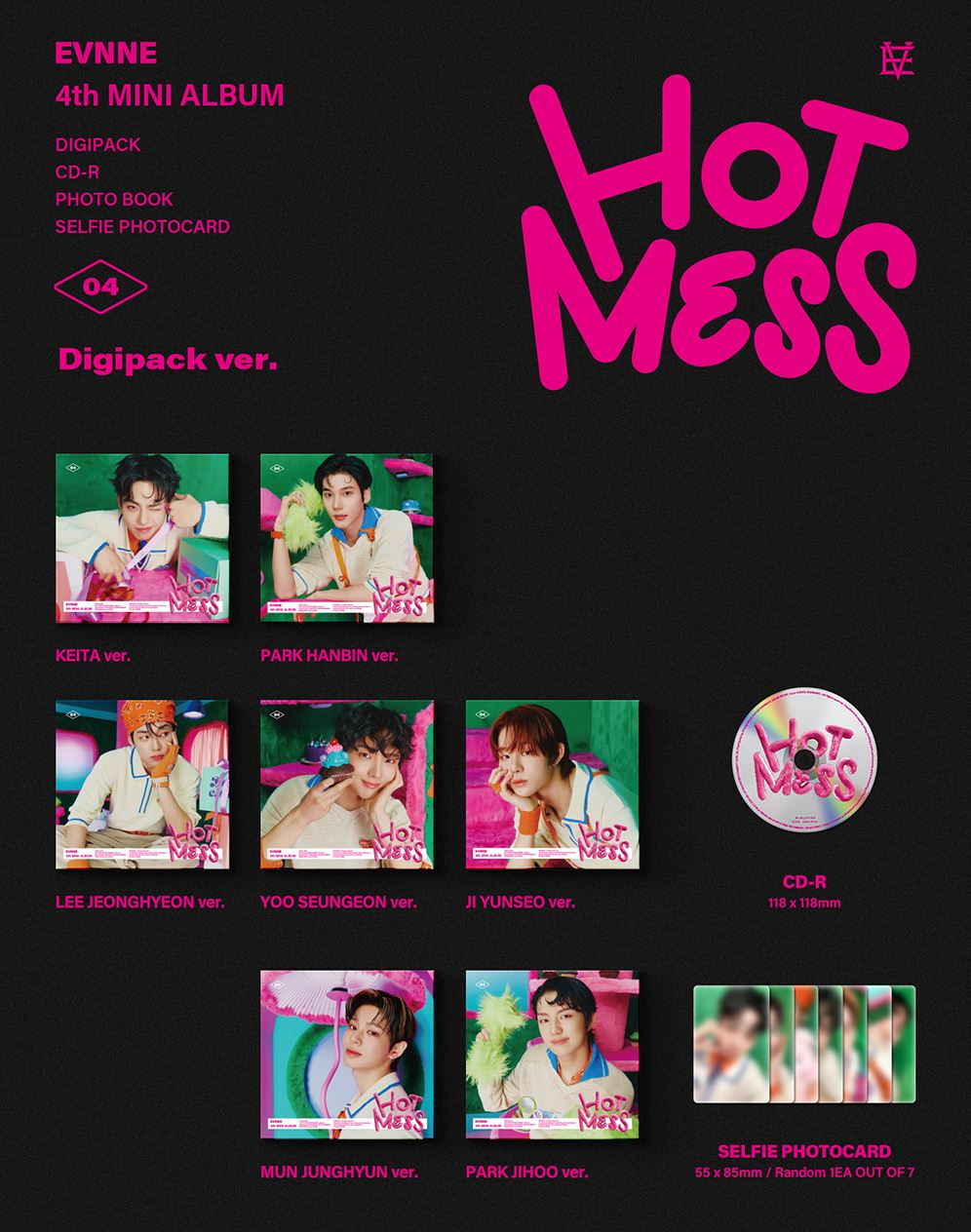 EVNNE - HOT MESS (DIGIPACK VER.) Nolae