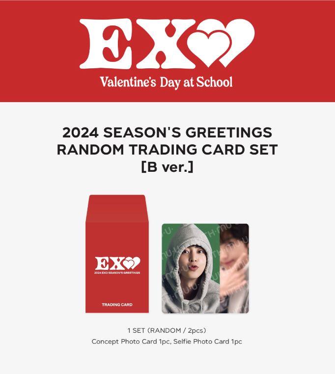 EXO - RANDOM TRADING CARD SET (2024 SEASON'S GREETINGS OFFICIAL MD) Nolae