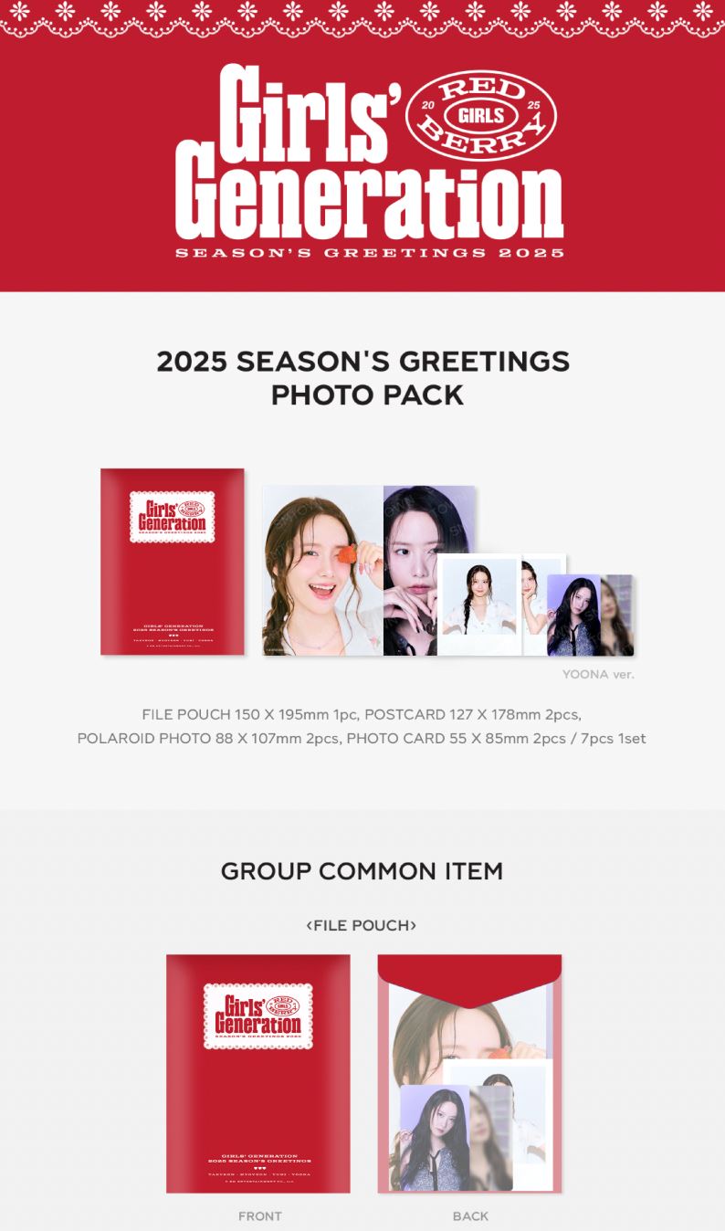 GIRLS GENERATION - 2025 SM ARTIST SEASON’S GREETINGS OFFICIAL MD Nolae