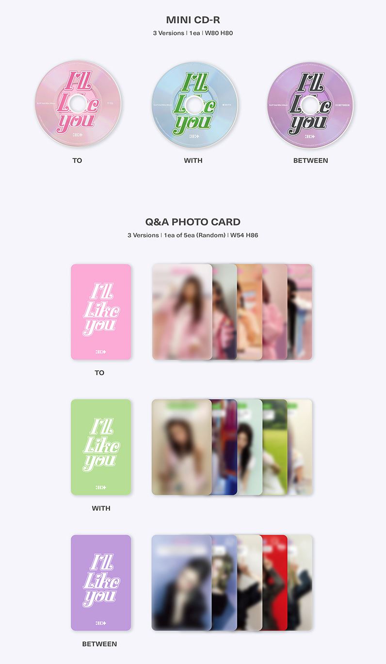 ILLIT - I’LL LIKE YOU (GLLIT VER.) SET + Weverse Gift Nolae