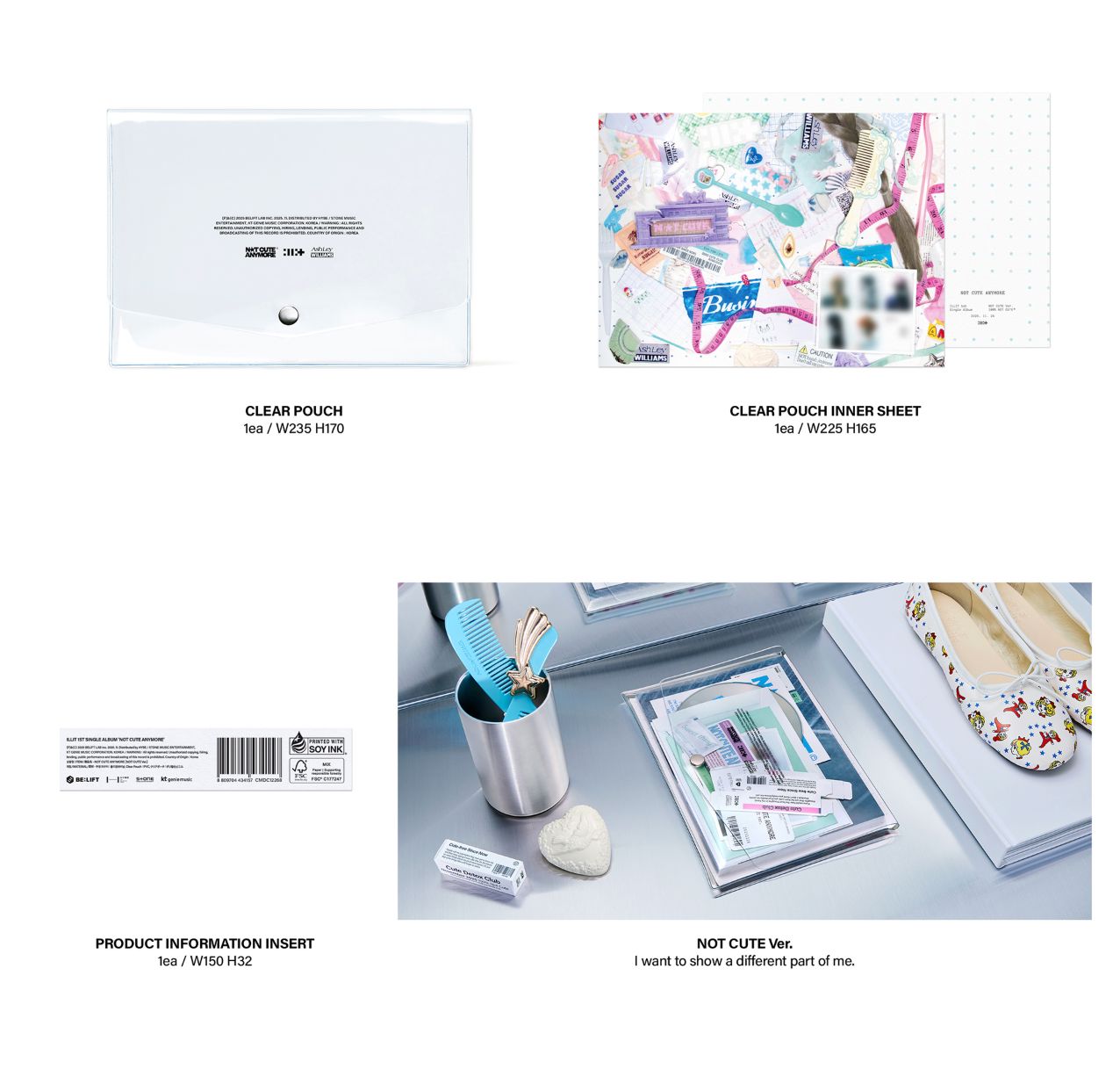 ILLIT - NOT CUTE ANYMORE (STANDARD + WEVERSE ALBUMS SET) + Weverse Gif