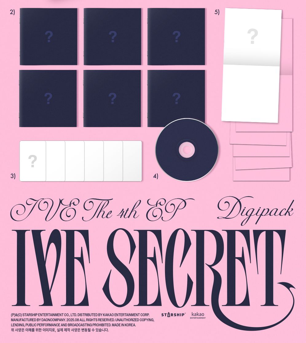 IVE - IVE SECRET (DIGIPACK VER.) + Starship Square Photocard Nolae
