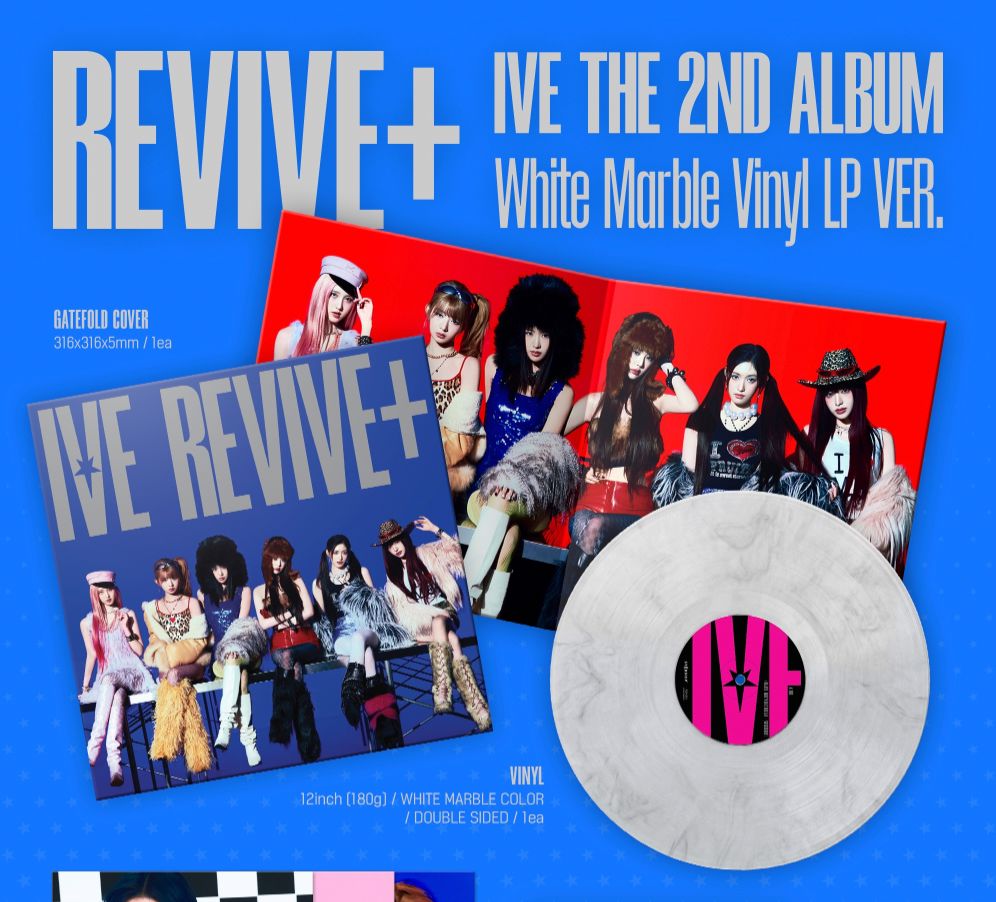 IVE - REVIVE+ (WHITE MARBLE VINYL LP VER.) Nolae