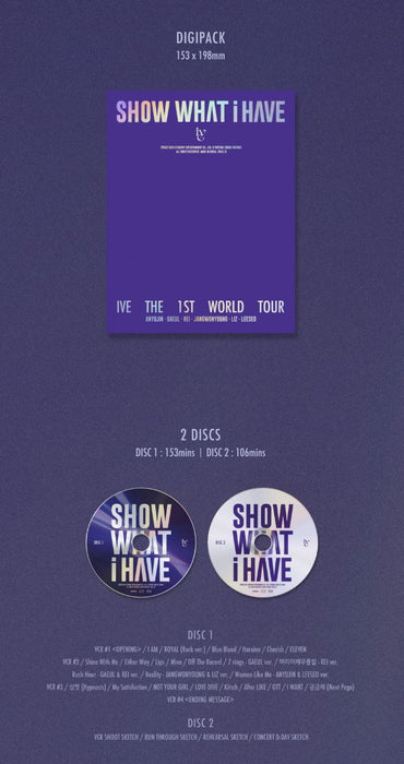 IVE - THE 1ST WORLD TOUR 'SHOW WHAT I HAVE' (DVD/ BLU-RAY/ KIT) Nolae