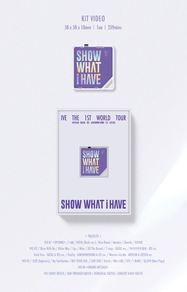 IVE - THE 1ST WORLD TOUR 'SHOW WHAT I HAVE' (DVD/ BLU-RAY/ KIT) + Starship Photocard Nolae