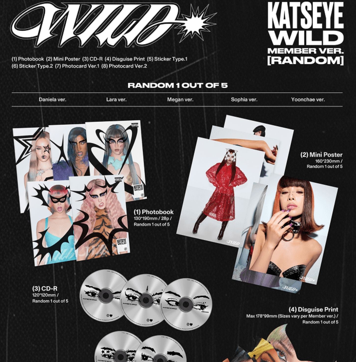KATSEYE - WILD (MEMBER VER.) Nolae