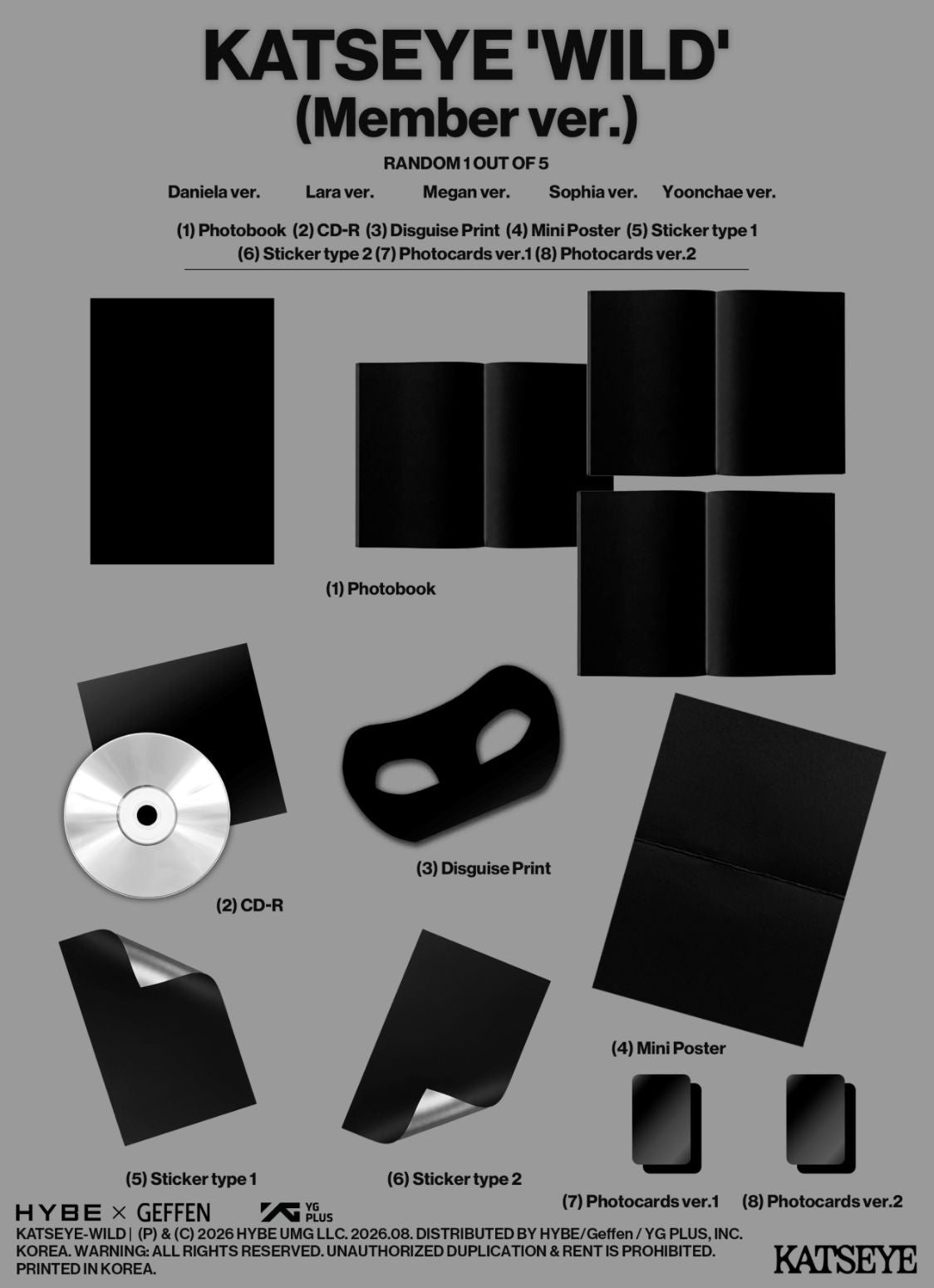 KATSEYE - WILD (MEMBER VER.) Nolae