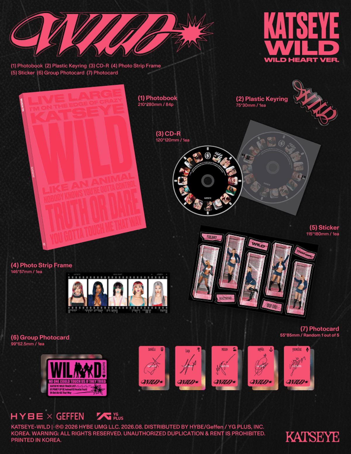 KATSEYE - WILD SET + Weverse Gift Nolae