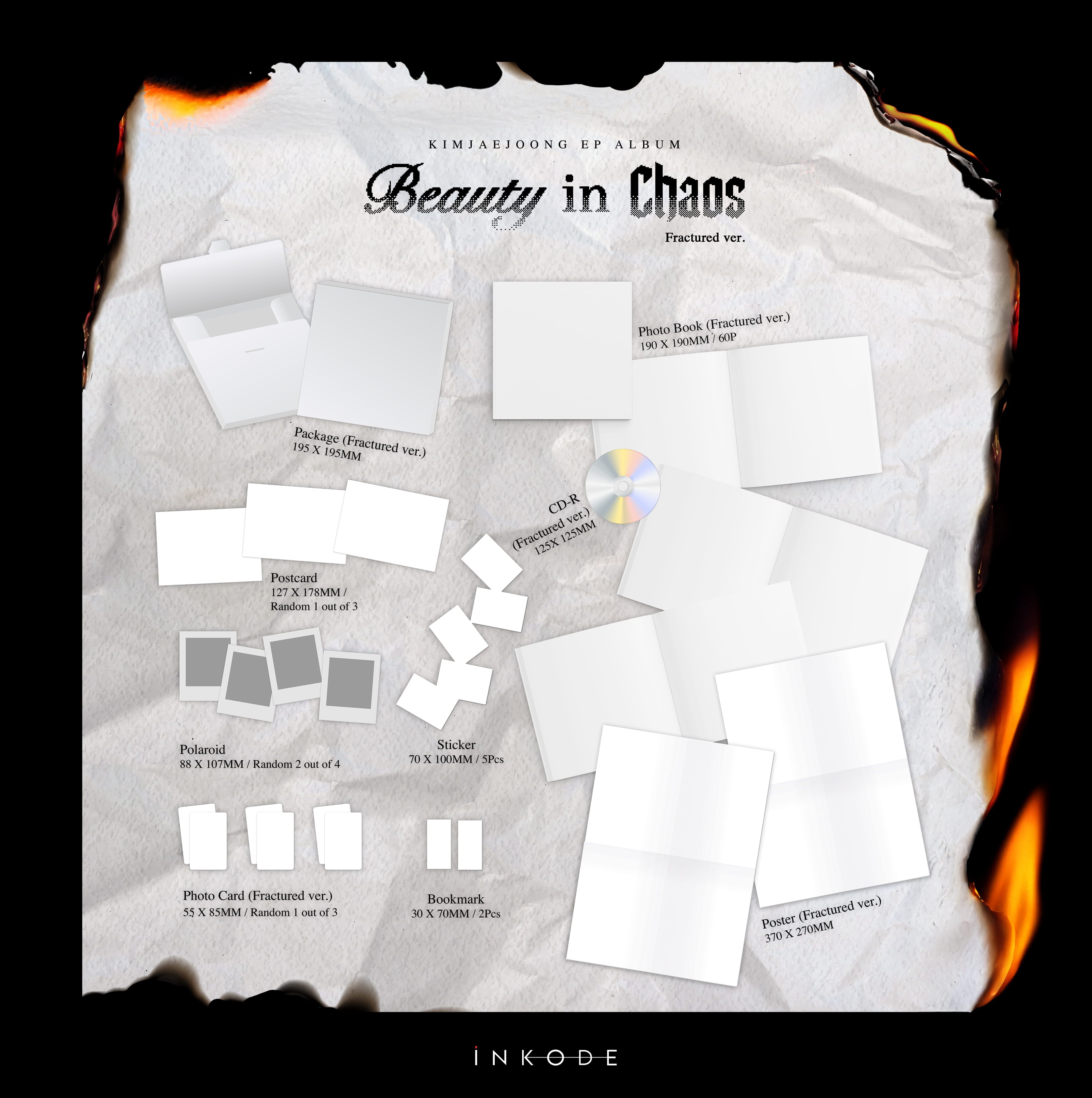 KIM JAE JOONG (JX) - BEAUTY IN CHAOS (PHOTOBOOK ALBUM) Nolae