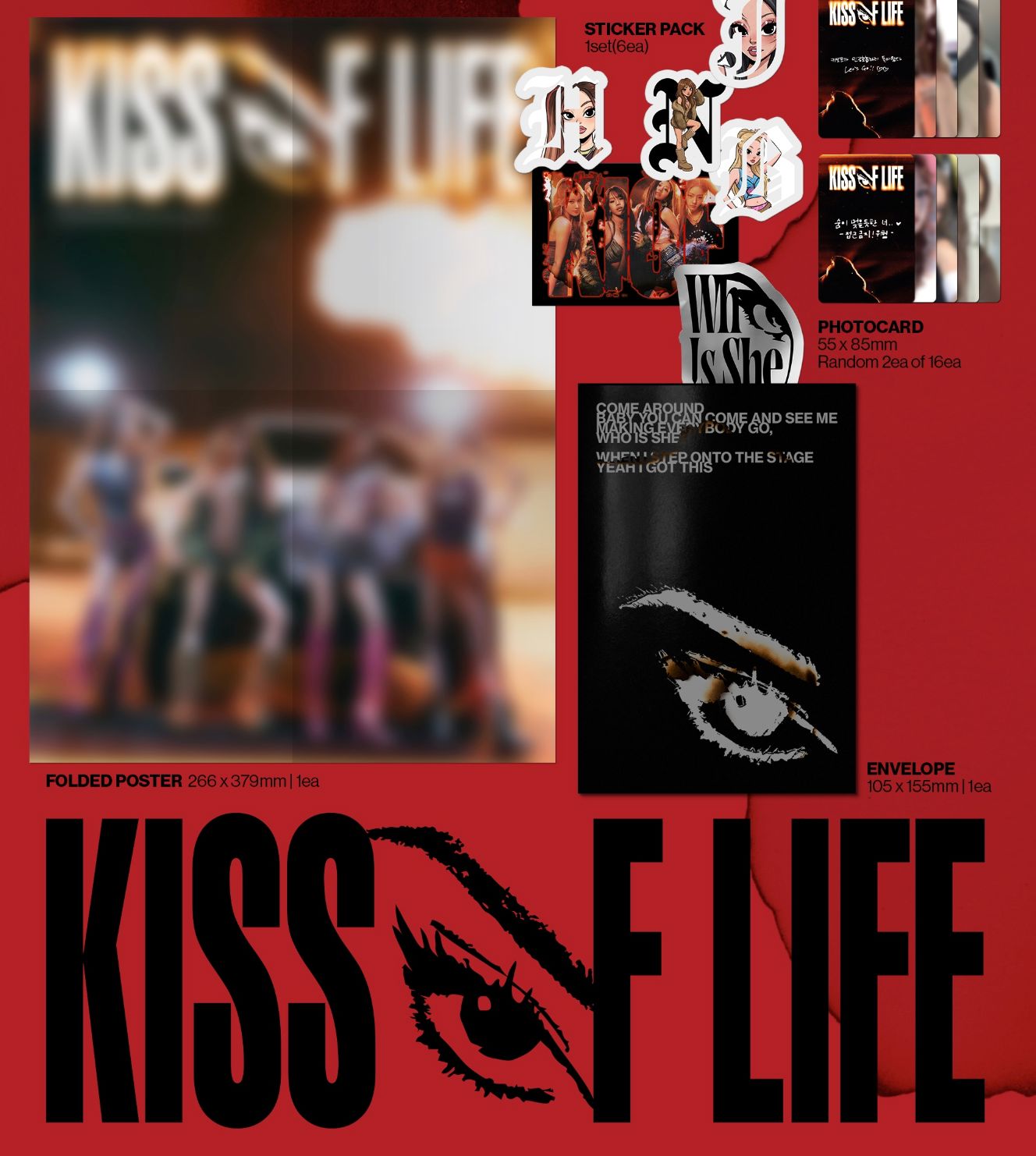 KISS OF LIFE - WHO IS SHE (AWE VER.) + Apple Music Photocard Nolae