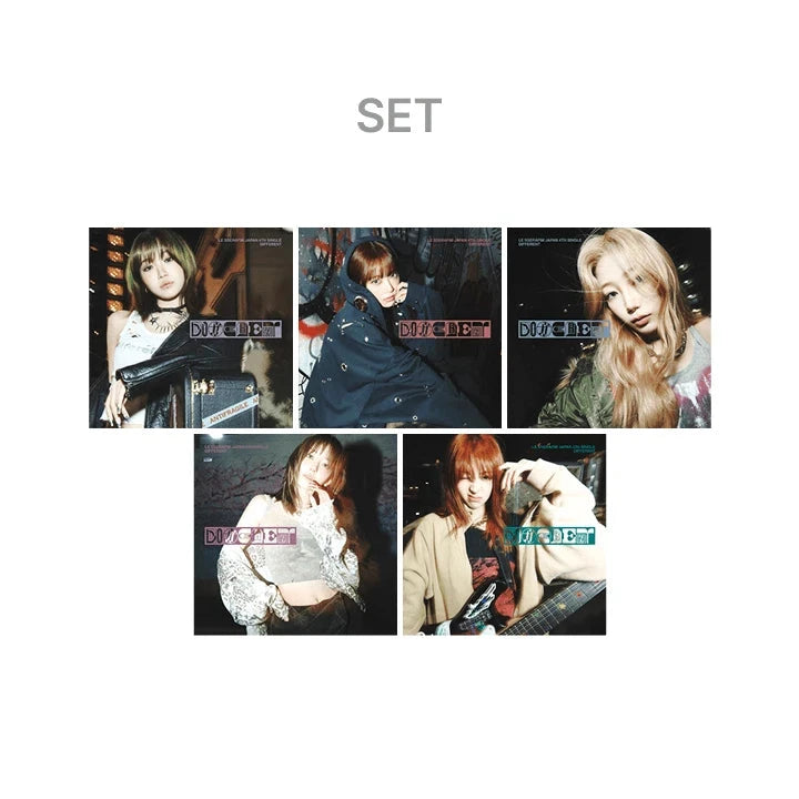 LE SSERAFIM - DIFFERENT (JAPAN 4TH SINGLE) (SOLO JACKET) + Weverse Gift Nolae