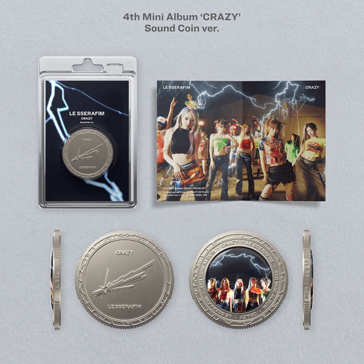 LE SSERAFIM - SOUND COIN ALBUM SET + Weverse Gift Nolae