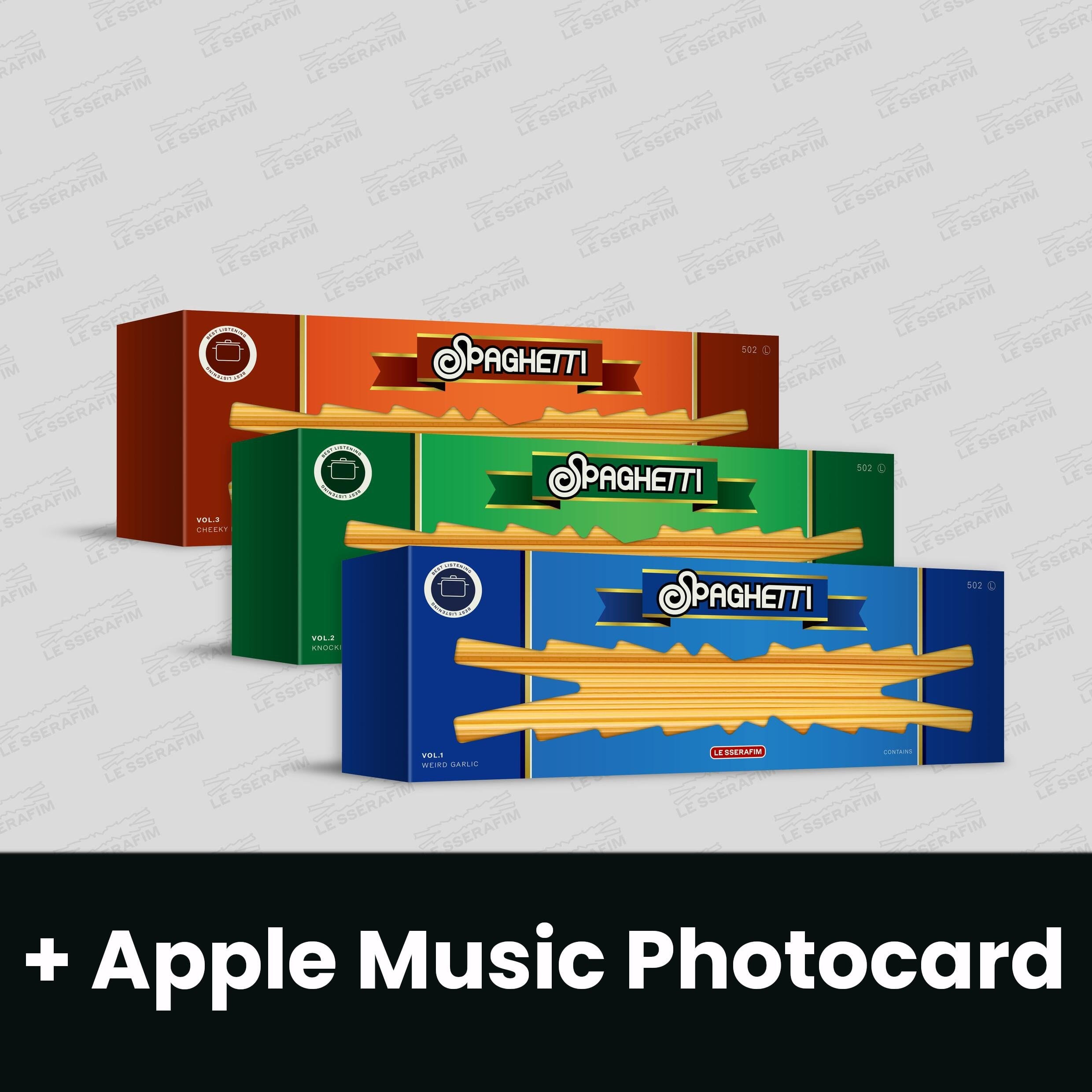 LE SSERAFIM - SPAGHETTI + Apple Music Photocard Nolae