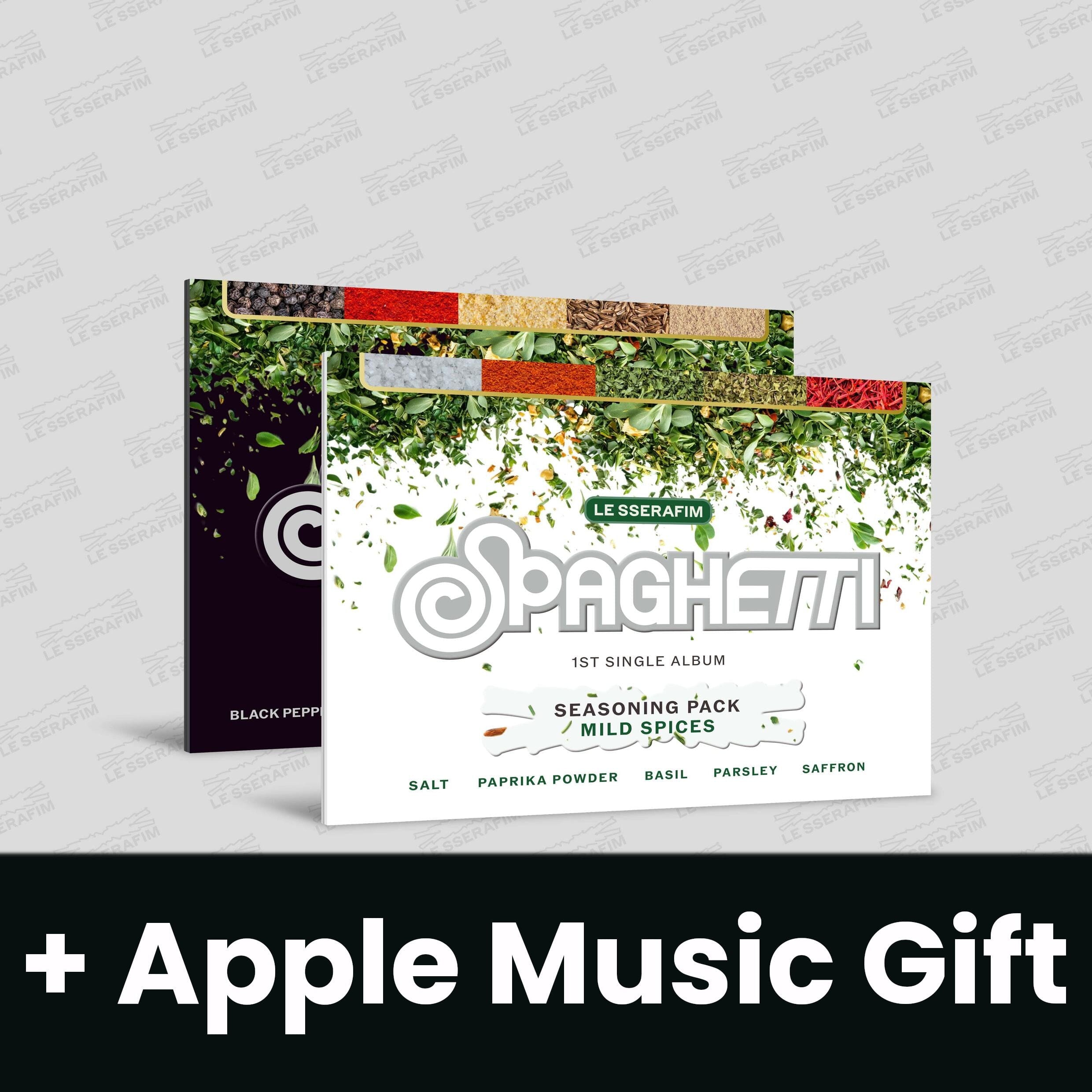 LE SSERAFIM - SPAGHETTI (WEVERSE ALBUMS VER.) + Apple Music Gift Nolae