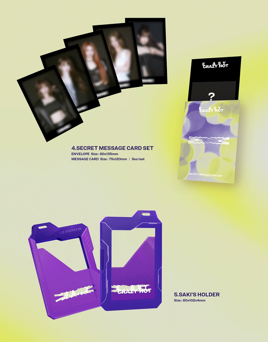 LE SSERAFIM - TOUR 'EASY CRAZY HOT' ENCORE IN SEOUL (DIGITAL CODE) + Accordion Postcard Nolae