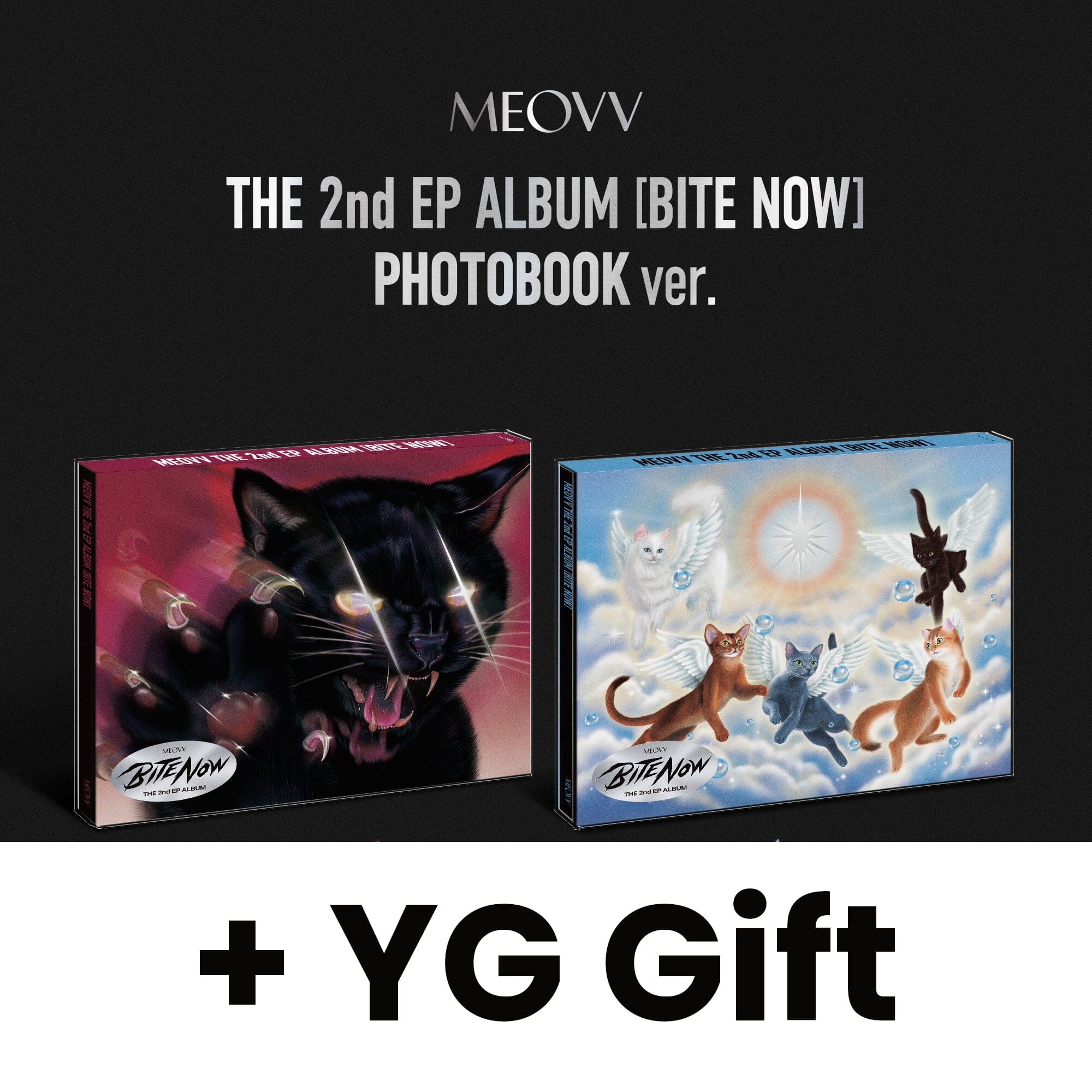 MEOVV - BITE NOW (PHOTOBOOK VER.) + YG Gift Nolae