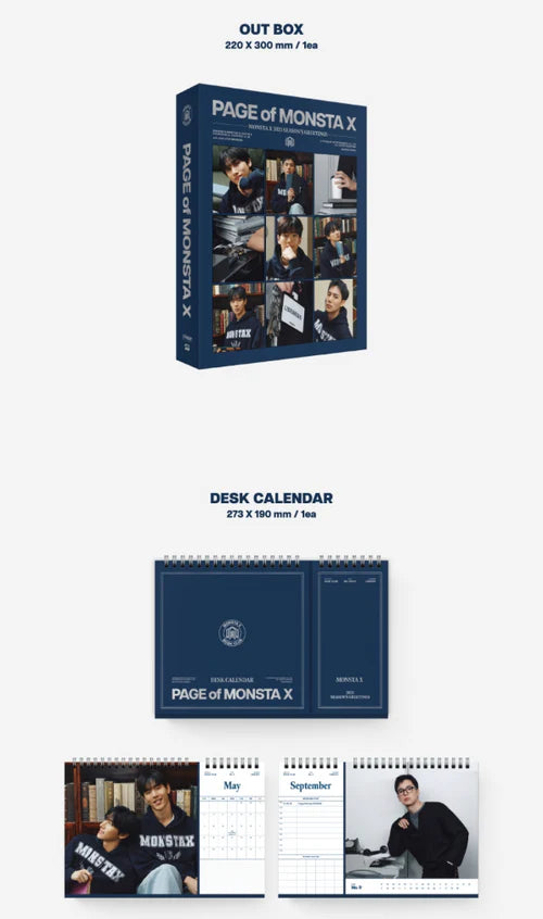 MONSTA X - 2025 SEASON'S GREETINGS (PAGE OF MONSTA X) + Soundwave Photocard Nolae