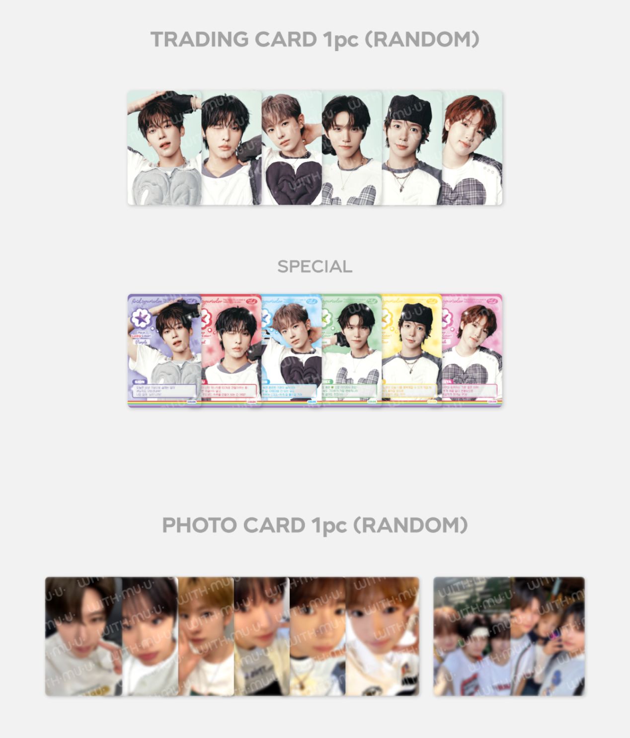NCT WISH - RANDOM TRADING CARD SET (FIND YOUR COLOR POP UP MD) Nolae