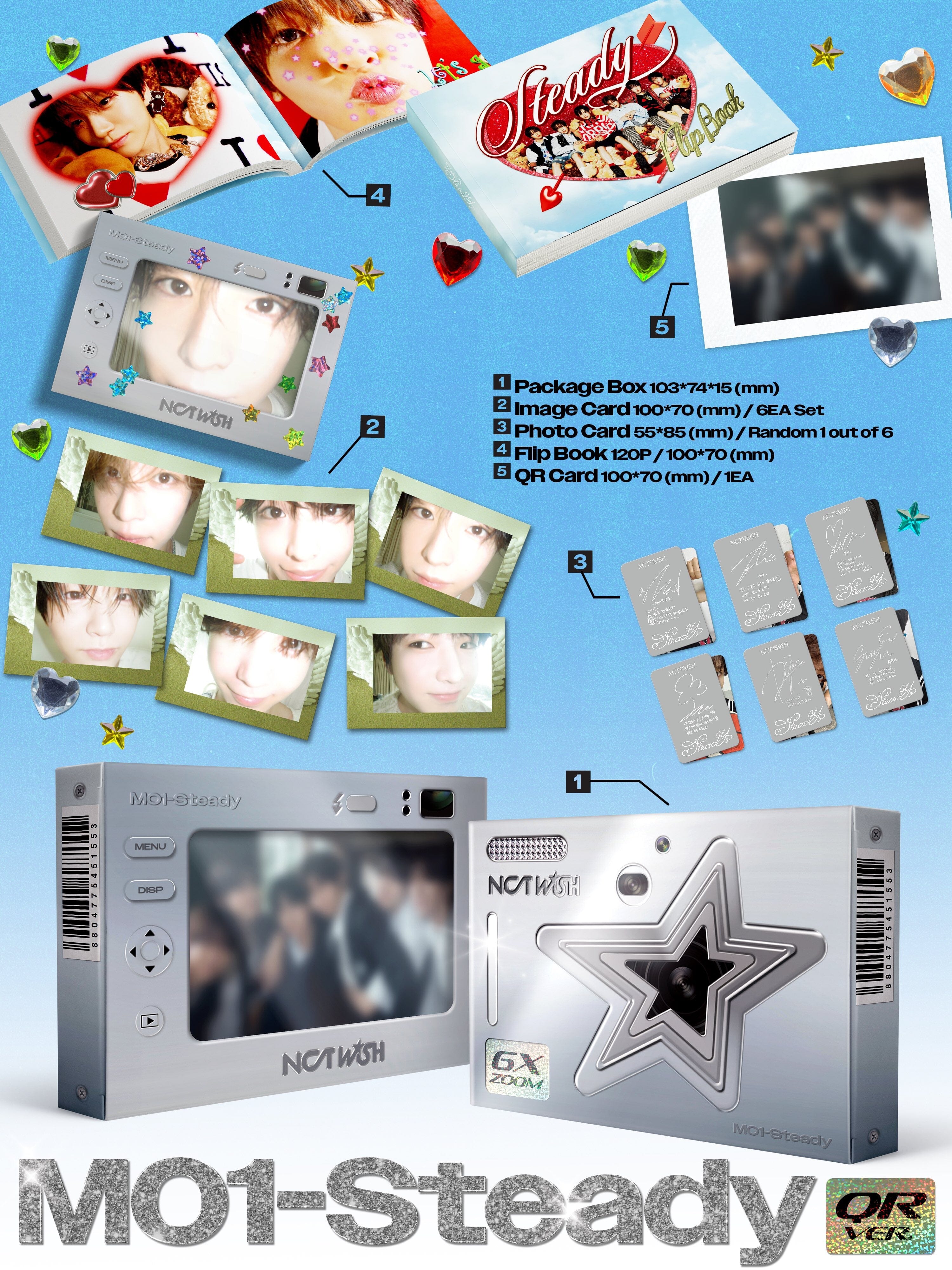 NCT WISH - STEADY (QR VER.)