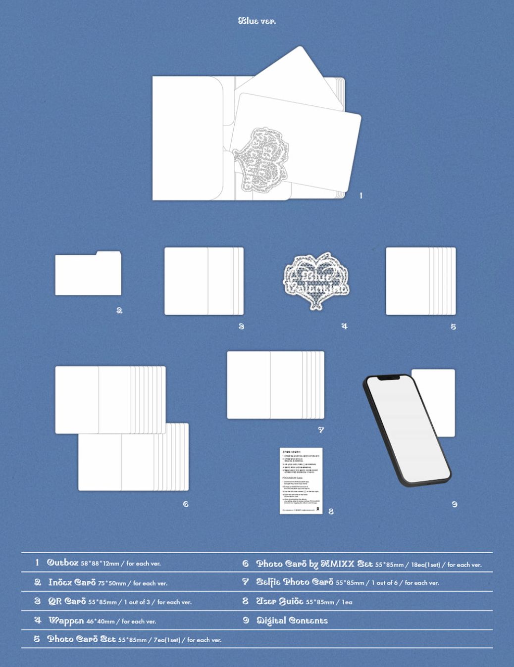 NMIXX - BLUE VALENTINE (PLATFORM ALBUM POCA ALBUM VER.) + FANS SHOP Photocard Nolae