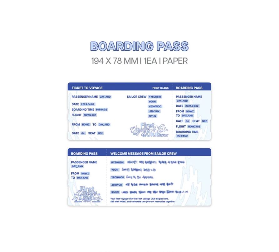 NOWZ - 2026 SEASON'S GREETINGS (FIRST VOYAGE CLUB) Nolae