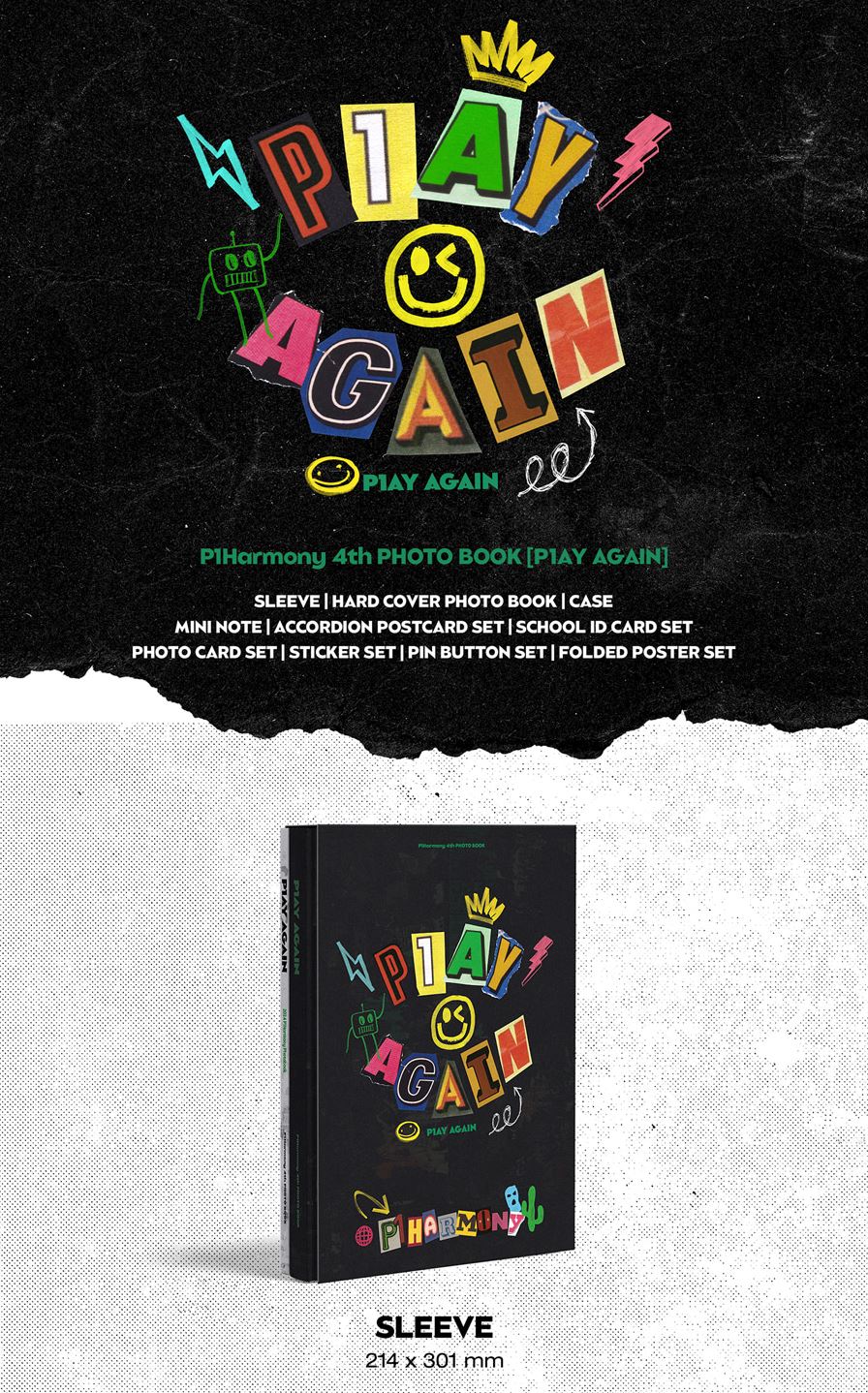 P1HARMONY - P1AY AGAIN (4TH PHOTO BOOK) + Soundwave Photocards Nolae