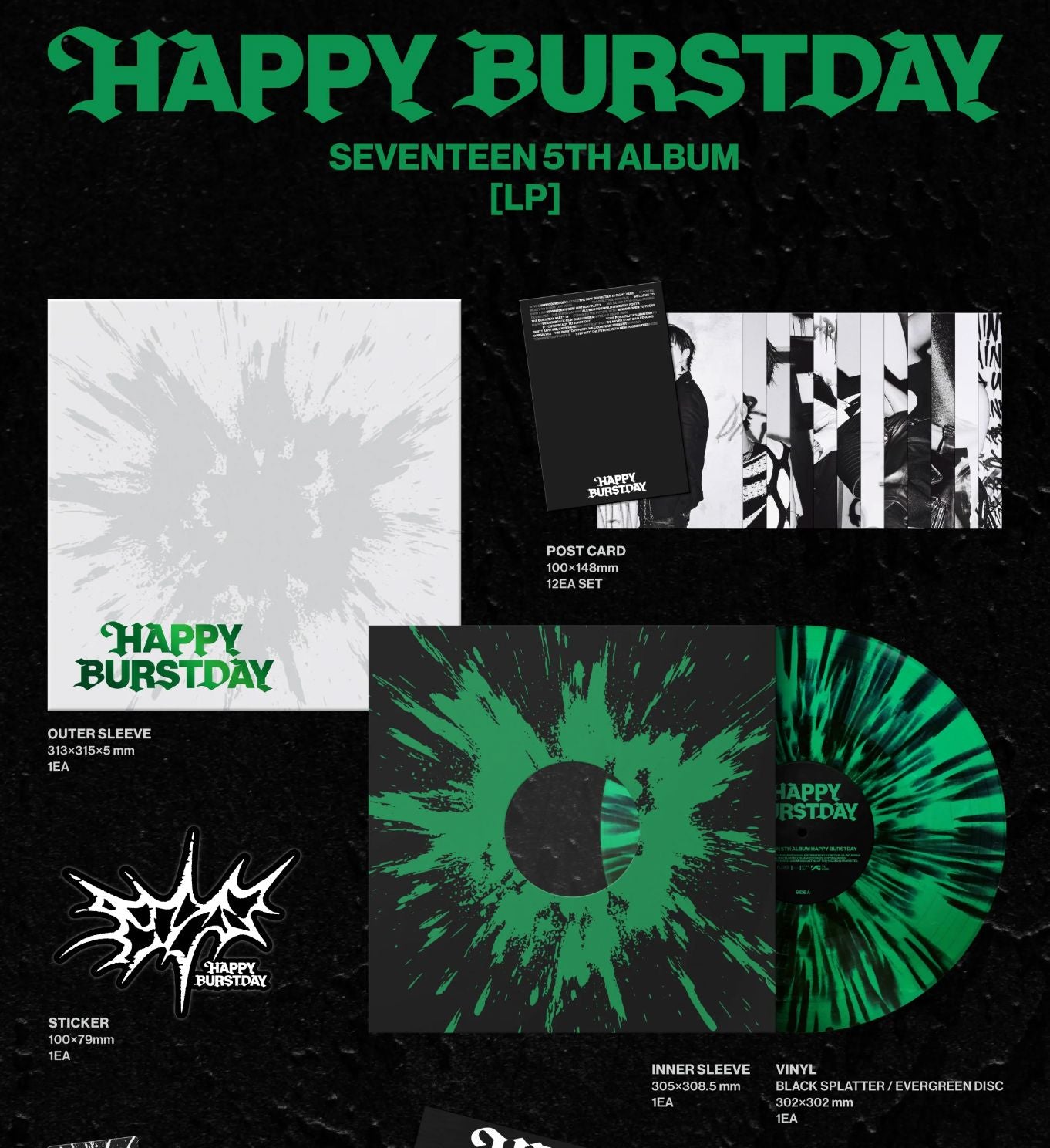 SEVENTEEN - HAPPY BURSTDAY (LP VER.)