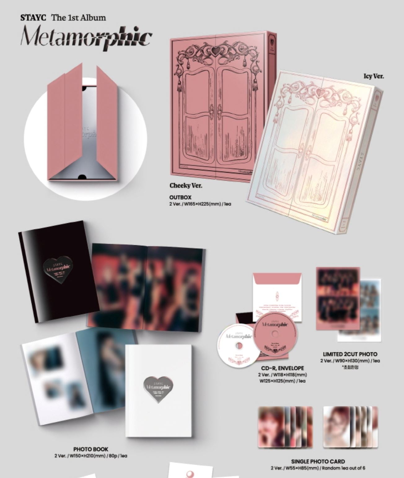 STAYC - METAMORPHIC (THE 1ST ALBUM) SET + Weverse Gift Nolae