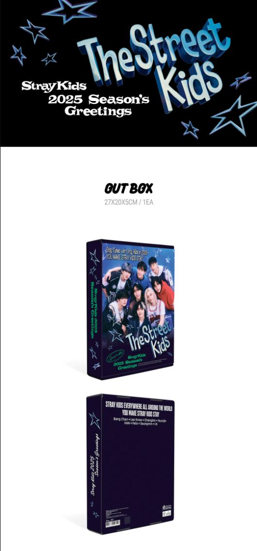 STRAY KIDS - 2025 SEASON'S GREETINGS (THE STREET KIDS) + Photocard Set Nolae