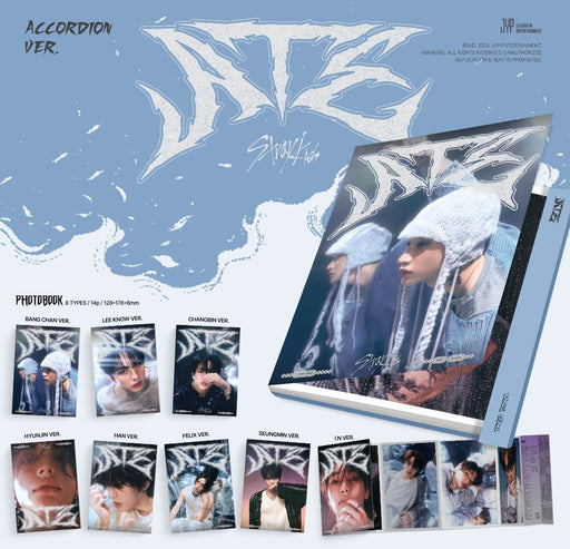 STRAY KIDS - ATE (9TH MINI ALBUM) ACCORDION VER. + YES24 Photocard Nolae