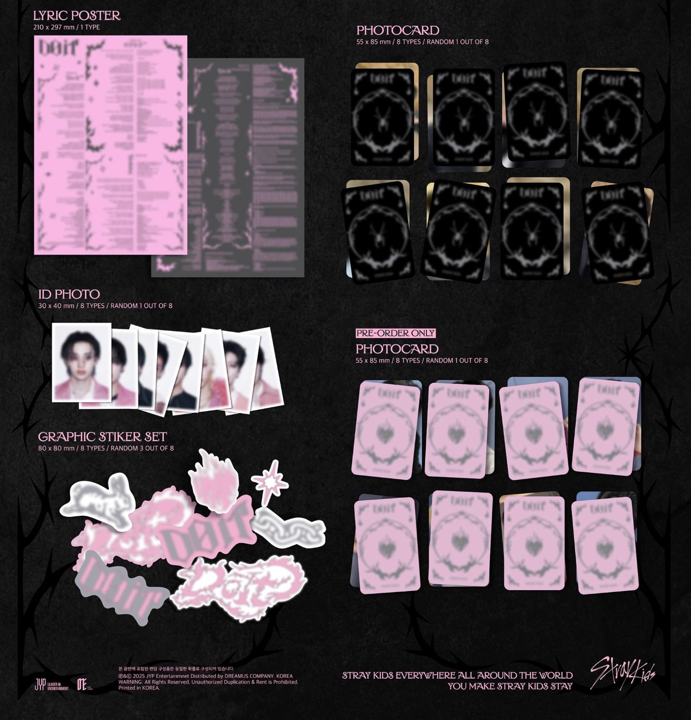 STRAY KIDS - DO IT (ACCORDION VER.) + BDM Photocard