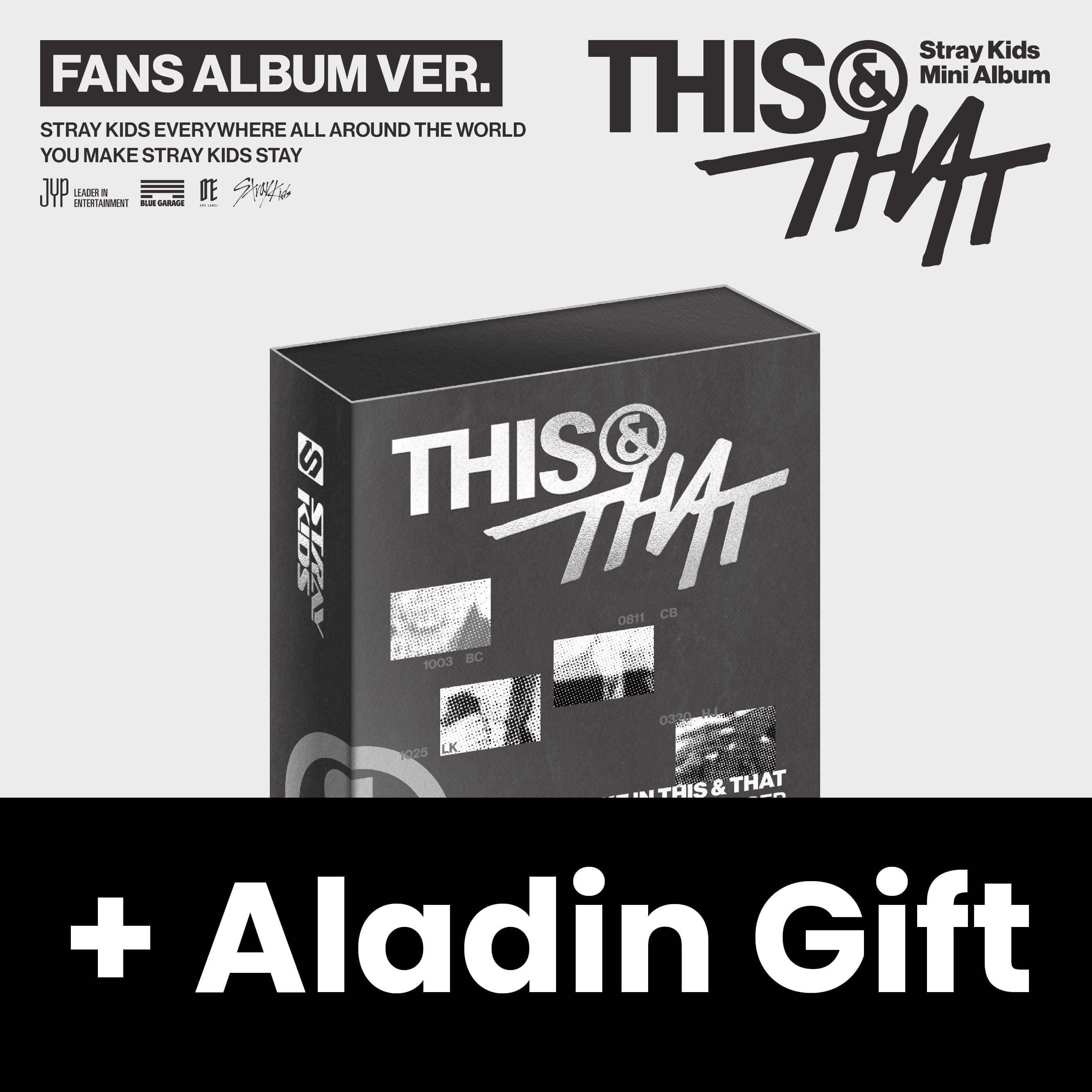 straykids スキズ this＆that FANS ALBUM 20枚 STRAY KIDS - THIS & THAT (FANS ALBUM VER.) + Aladin Gift