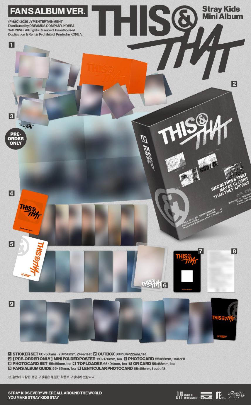 STRAY KIDS - THIS & THAT (FANS ALBUM VER.) + Soundwave Gift Nolae
