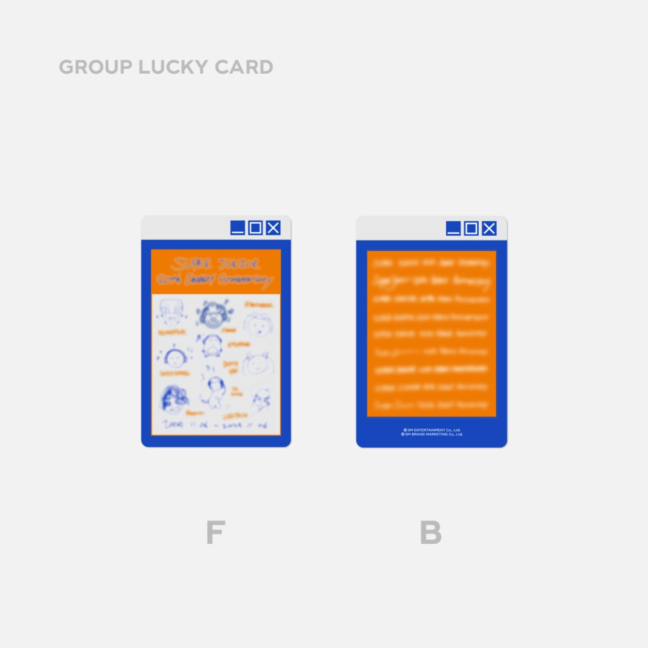 SUPER JUNIOR - 20TH ANNIVERSARY LUCKY CARD SET Nolae