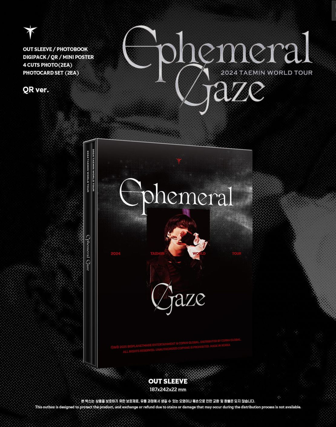 TAEMIN (SHINEE) - WORLD TOUR 'EPHEMERAL GAZE' IN INCHEON (QR VER.) Nolae