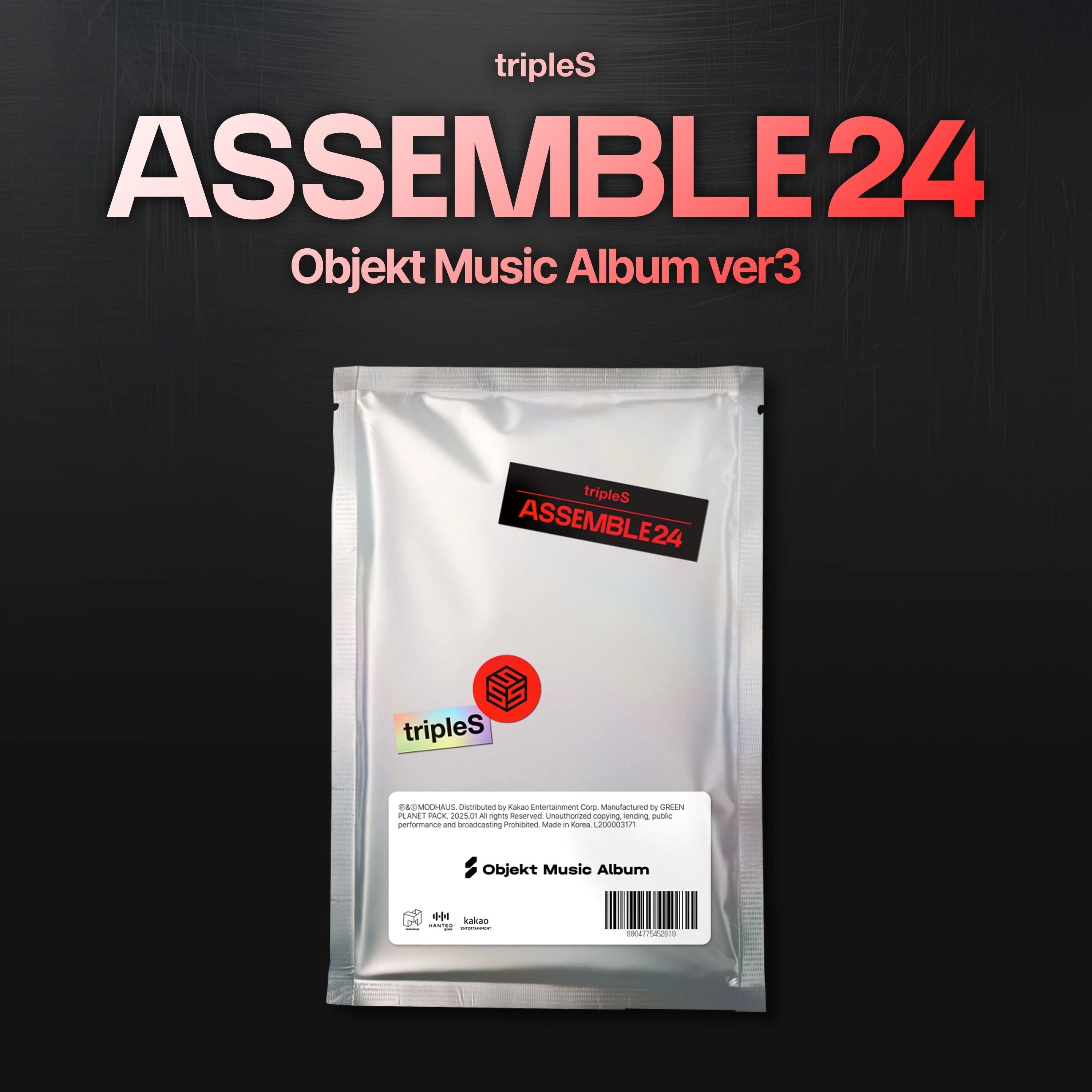 TRIPLES - ASSEMBLE24 "OBJEKT MUSIC ALBUM VER3" Nolae