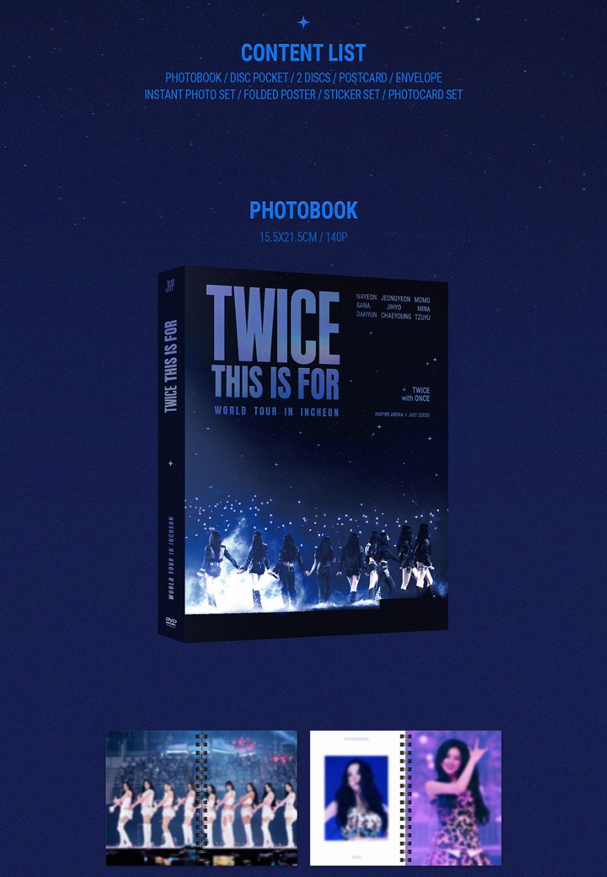 TWICE - 'THIS IS FOR' WORLD TOUR IN INCHEON (DVD & BLU-RAY) + Original Ticket Nolae