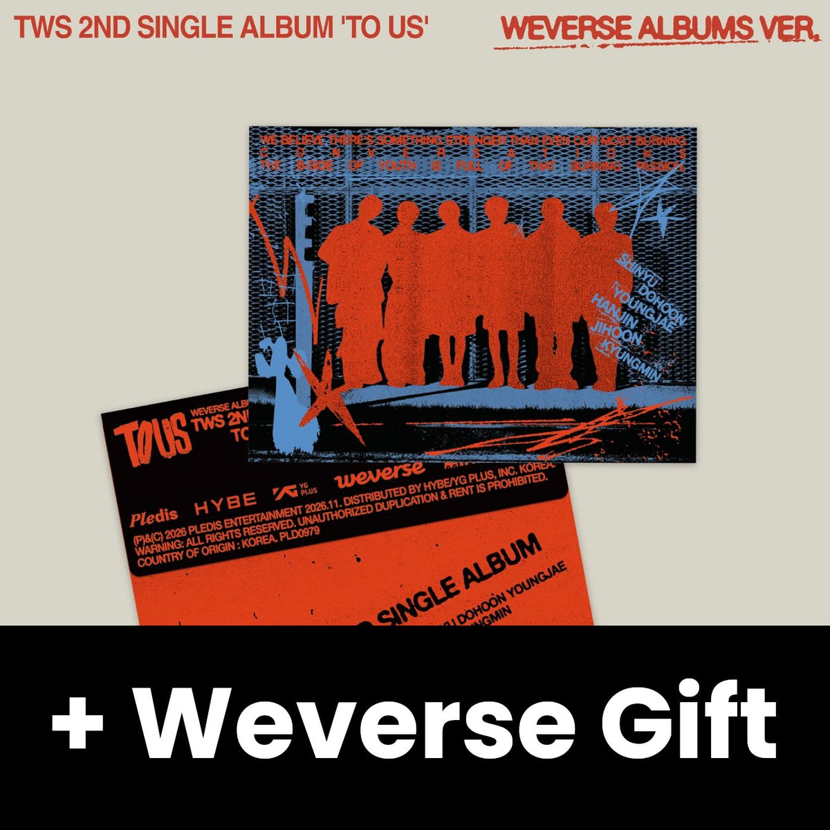 TWS - TO US (WEVERSE ALBUMS VER.) + Weverse Gift Nolae