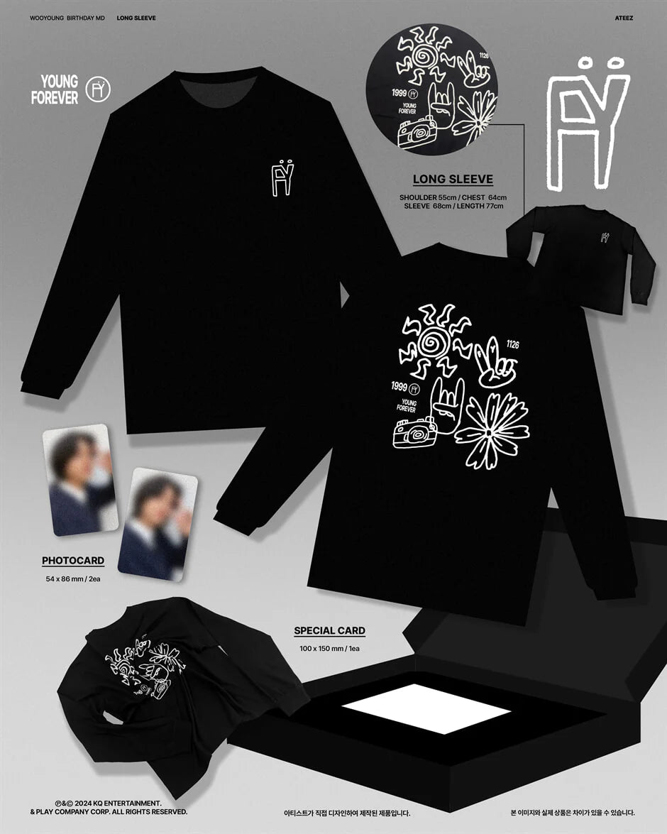 WOOYOUNG (ATEEZ) - LONG SLEEVE (FY BIRTHDAY MD) Nolae