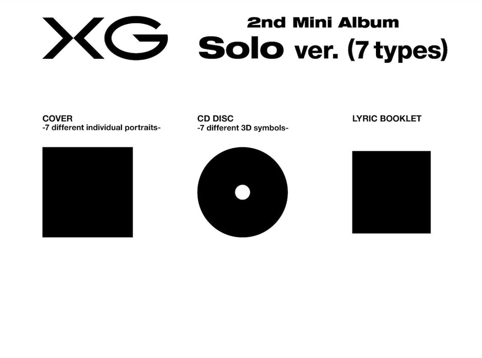 XG (2ND MINI ALBUM) SOLO VER. + SOLO TRADING CARD Nolae