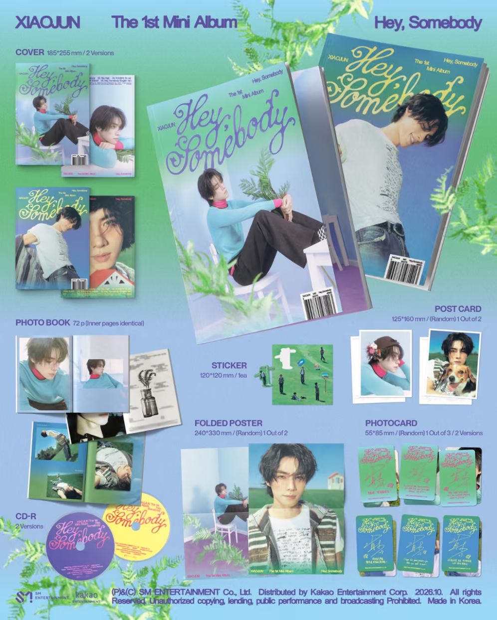 XIAOJUN (WAYV) - HEY, SOMEBODY (PHOTOBOOK VER.) Nolae