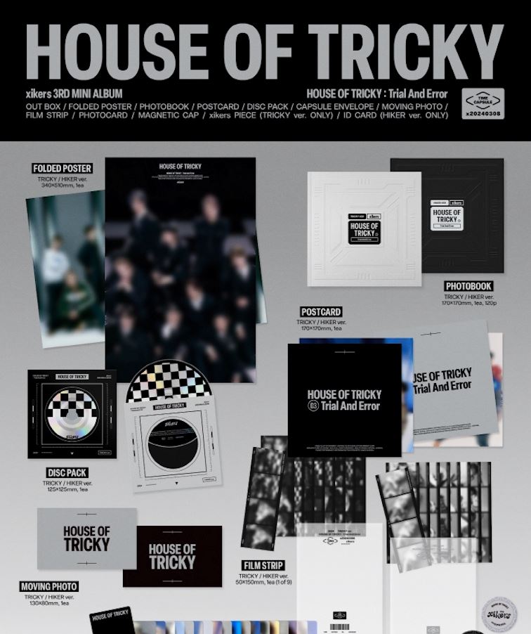 XIKERS - HOUSE OF TRICKY : TRIAL AND ERROR (3RD MINI ALBUM) + Apple Music Photocard Nolae